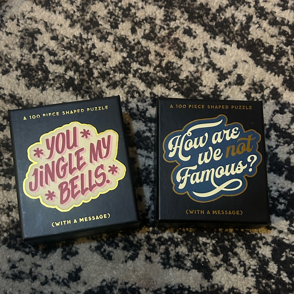 Brass Monkey You Jingle My Bells + How are We not Famous Mini Shaped Puzzle